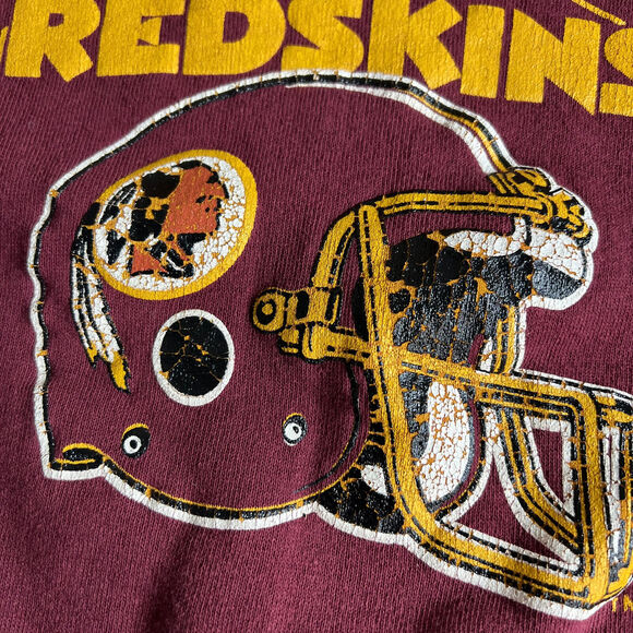 VTG Washington Redskins Sweatshirt Fits Large Raglan NFL Football Champion 1980s - Picture 6 of 16